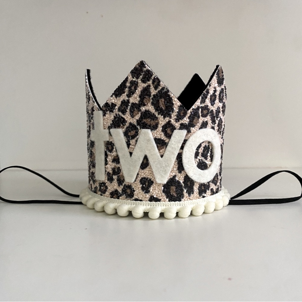 TWO Birthday Crown | Safari/Animal Print